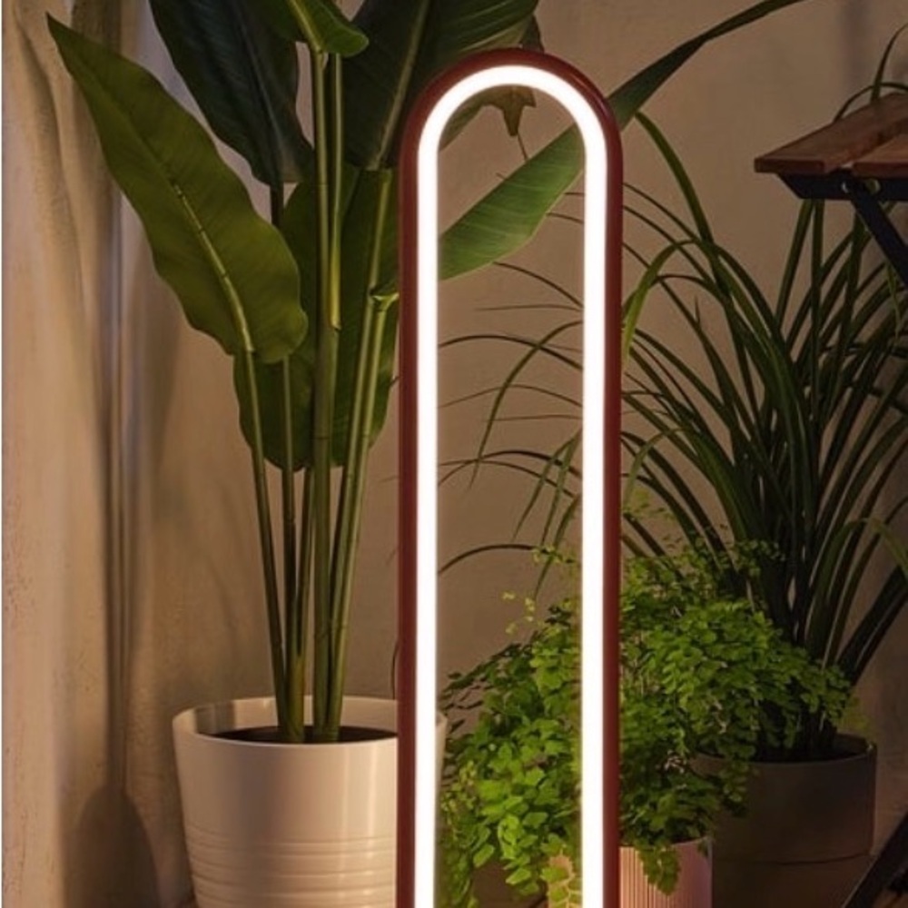 Solvinden dimmable Modern Red and White LED Floor Lamp from IKEA gorgeous - Picture 2 of 16